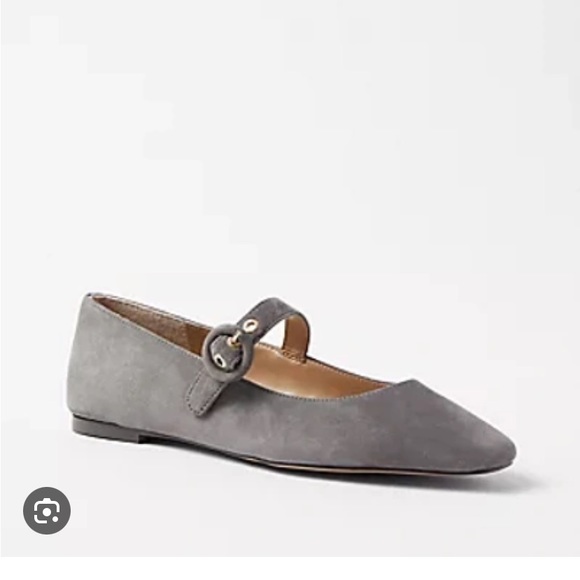 Ann Taylor Shoes - “Ann Taylor” buttery soft gray suede Mary Jane style shoe; size 8;NWOT